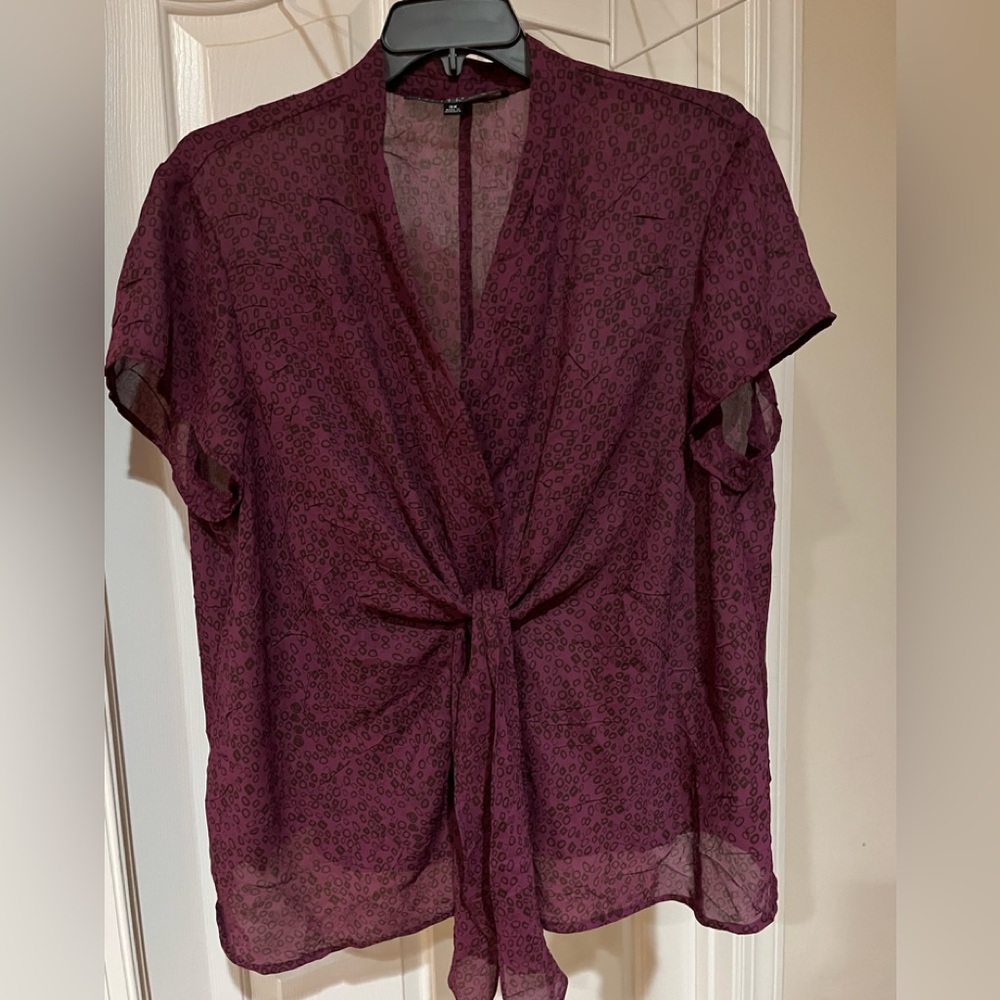 Kasper short sleeve blouse